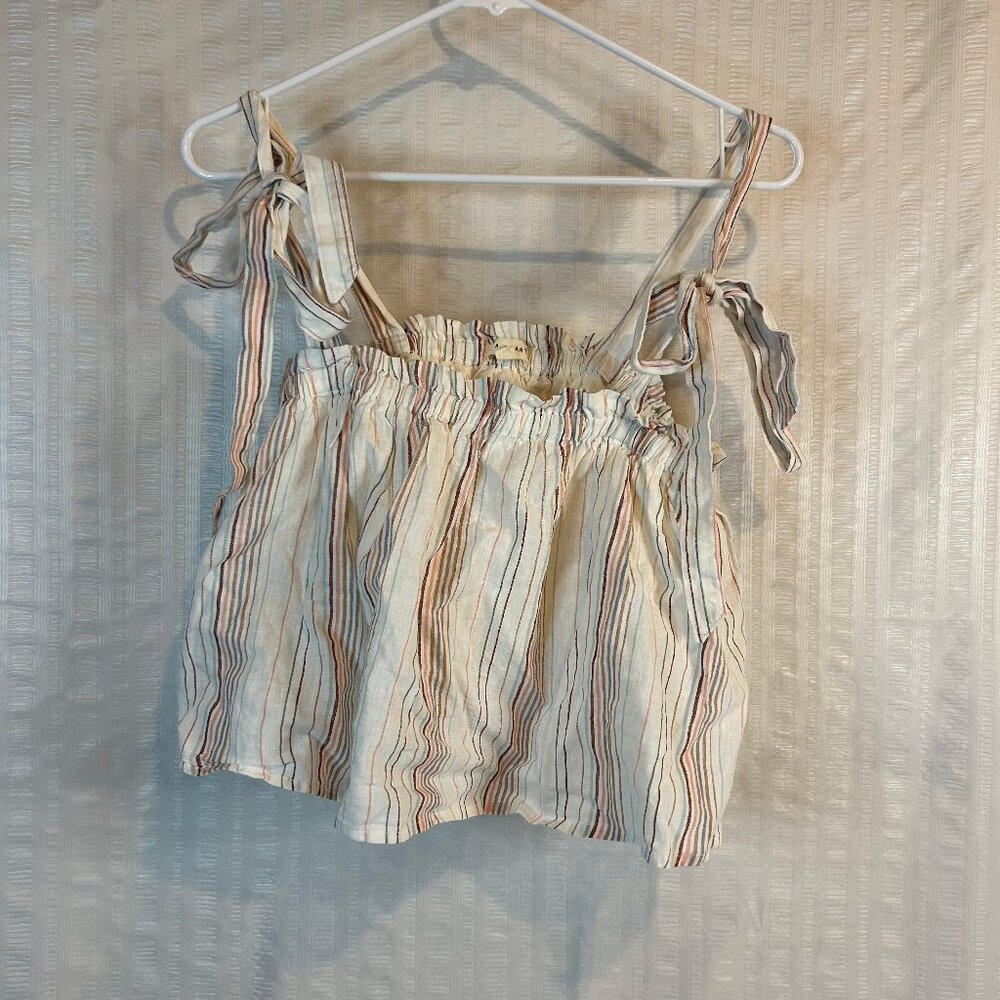 PacSun Flowy Tie Cropped Tank Womens Sz Large
